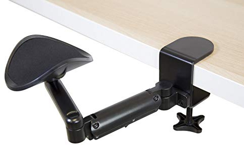 Mount-It! Verstellbare Armlehne für Schreibtisch, ergonomischer Computer-Schreibtisch, höhenverstellbar, vollbewegliche Ellenbogenstütze mit Klemmfuß (MI-7145)