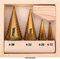 Sthor - Broca escalonada HSS titanio para metal, madera, plástico, tamaños a elegir 4-12/4-20/4-32/4-39 mm, o en kit, centrado automático cónico (4-12 mm, 4-20 mm, 4-32 mm, 4-39 mm)