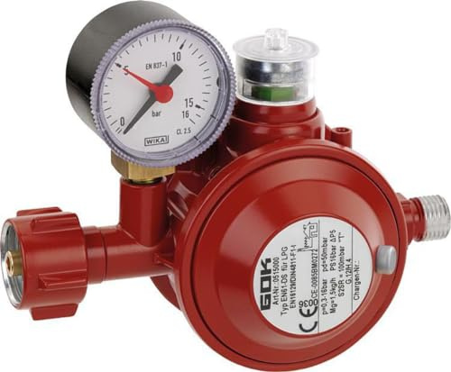GOK Gasregler Kleinflaschen 29 mbar gerade Gebäude 05 150 30 Druckminderer + Zubehör Propan
