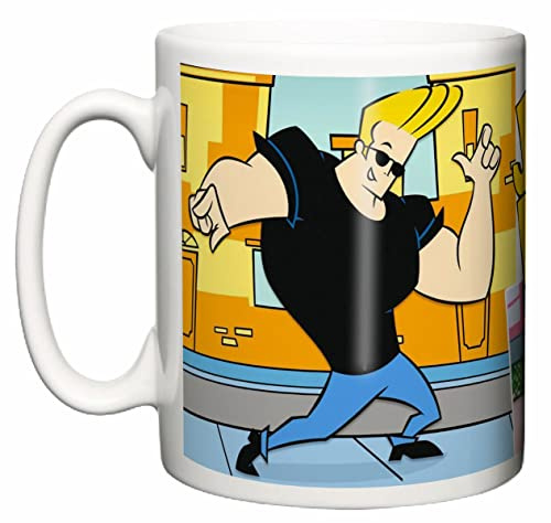 Image is Everything IIE, Johnny Bravo Classic Children's Animation Cartoon 1995 Network Ceramic Coffee 11oz Mug Gift