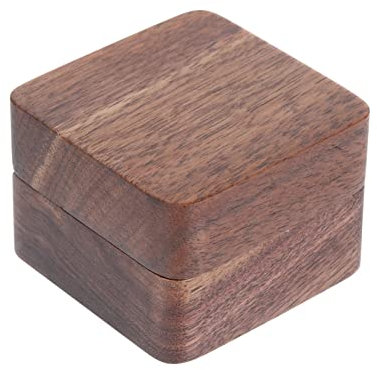 jojofuny Ringschatulle Aus Holz Kompakt Leicht Ringträgerbox Für Ehering Verlobungsring Schmuckaufbewahrung Romantische Geschenkidee