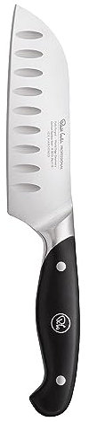 Robert Welch Professional Santoku Knife 14cm. Crafted from German 1.4116 Stainless Steel. All Purpose Knife for Slicing, Dicing, Chopping and Mincing.