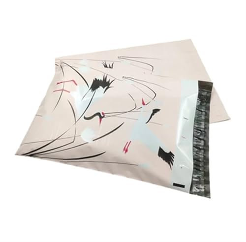 Versandtaschen Kunststoff 50 teile/lose Mail Sack Taschen Verpackung Tasche Wasserdichte Umschlag Giraffe Taschen 10 * 13 Zoll Kurier Tasche Bedrucken Logo Tasche (Color : 25.5X37cm 50pcs-08)