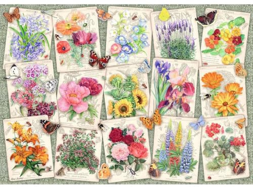 Ravensburger - Puzzle 1000 Piezas Póster Floral, Puzzle Adultos 70x50 cm | Puzzle 1000 piezas, formato 70x50 cm, para adultos, ideal como regalo original y para disfrutar del montaje.