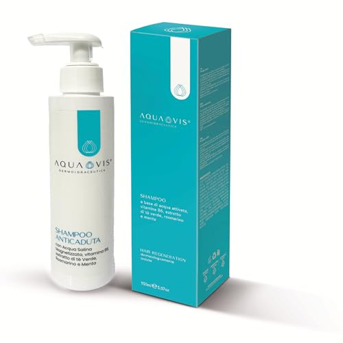 Regenererande schampo för hår | Anti-fall, befästande, med naturliga extrakt – 250 ml | Aquavis