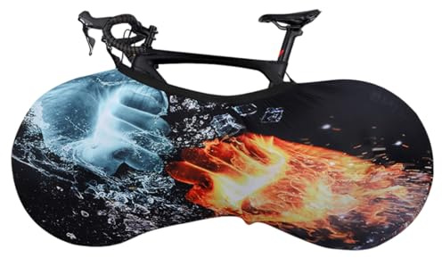 Fahrrad-Staubschutzhülle, Indoor Fahrradschutzhülle, Radabdeckung, Stretch-Schutz-Staubschutzhülle für Mountainbike, Rennrad, Fahrrad mKayak-Schutzhülle, L, Geeignet für 27,5 Zoll, 29 Zoll (E)