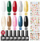 COSCELIA Smalto Semipermanente per Unghie Set,10 Colori Nude Rosa Rosso Bianco Nero Smalti in Gel per Unghie Soak-Off UV per Novice Manicure Pedicure Nail Art DIY, 7ml