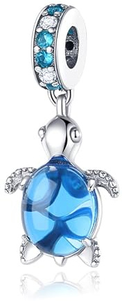 Jokmeo Perla colgante Charm de plata esterlina 925, compatible con pulseras y collares Pandora y europeos, joyería moderna para mujer.