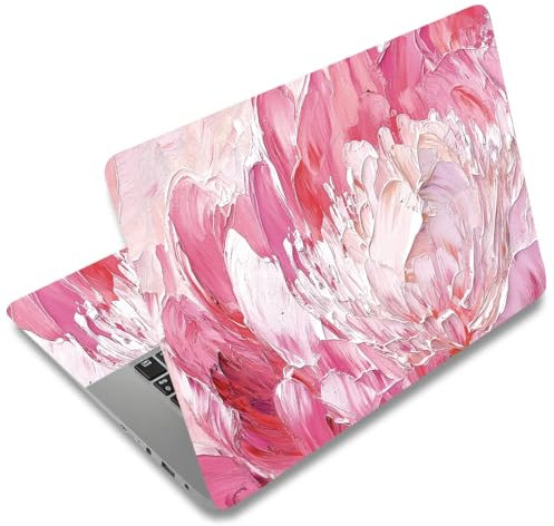 SUPERDANT Adesivi per Laptop con Fiori Dipinti A Olio Adesivo Universale per Notebook 12 13 13.3 14 15 15.4 15.6 In Vinile per Cover per Laptop Protezione per Notebook