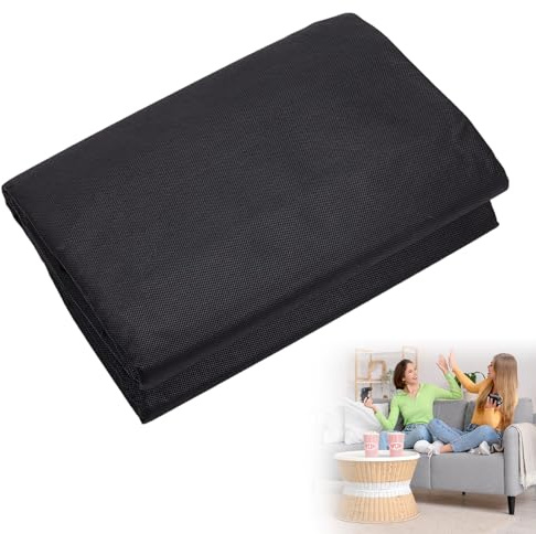 4,55m x 1,6m Schwarzer Stoff, Futterstoff Stoff Schwarz Staubschutzstoff Polypropylen Vliesstoff Meterware Wasserdichter Stoffe für Sofas Stühle Kisseneinsätze Möbel