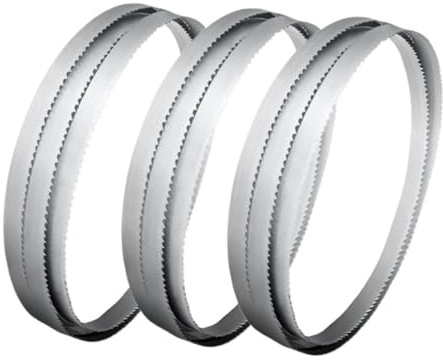 Lame de scie, Lot de 3 lames scie à ruban bimétalliques 64 1/2 14TPI, M42 pouce, lame tranchante for couper le métal et cuivre