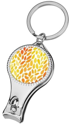 Cortauñas con formas de palma degradadas, color amarillo y naranja, cortaúñas para los pies, cortador profesional de uñas para mujeres y hombres