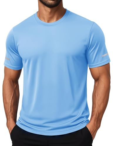 MAGCOMSEN UV Shirt Herren Funktionsshirt Sport Tshirt Kurzarm Polyester