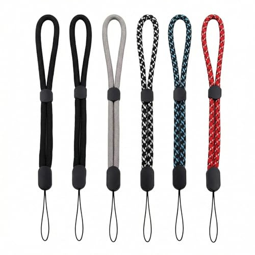 Correa De Muñeca De Mano Ajustable Correas De Muñeca Cámara 6 Piezas Compatibile Con Seguridad De Gopro, Cámaras, Teléfonos, Llaves, Memorias Usb, Cartera Y Tarjetas De Identificación