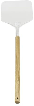 Pizza Peel Oven Shovel / 9” Bakers Paddle Metal Spade / 83cm L x 22cm W/Aluminium & Wooden Handle