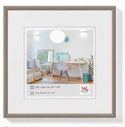 walther design Bilderrahmen stahl 30 x 30 cm New Lifestyle Kunststoffrahmen KV330D