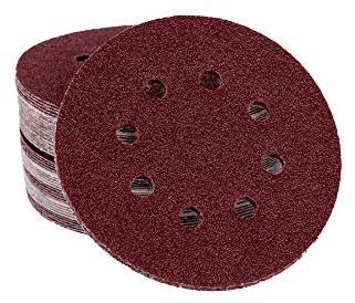 100 feuilles disques abrasifs pour ponceuse excentrique Ø 125 mm – 8 trous, – Divers grains au choix/disques abrasifs papier abrasif/excentrique
