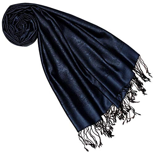 Lorenzo Cana - Damen Pashmina aus 70% Seide und 30% Viskose mit Paisleymuster, Schaltuch 70 x 190 cm, Schal Stola Damenschal Damen