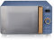 Swan SM22036LBLUN Nordic LED Digital Microwave with Glass Turntable, 6 Power Levels & Defrost Setting, 20L, 800W, Blue