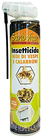 Insetticida Nidi di Vespe e Calabroni con Getto di precisione ml.400 Sandokan