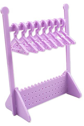 XPEX 1 Set Acryl Ohrringständer Ohrring Organizer Ohrsteckerhalter Einschließlich 8 niedlicher Ohrringhalter Kleiderbügel Ständer Ohrring Aufhänger Für Ohrstecker (C)