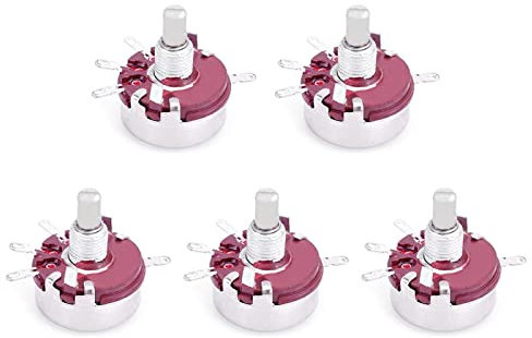 BEOTTO 10 Stück WTH118 4-polige Potentiometer 470-4,7 M Ohm Single Turn Rotary Carbon Film Wire Wound Linear Variable 10 mm Widerstände Welle (Size : 6.8K Ohm)