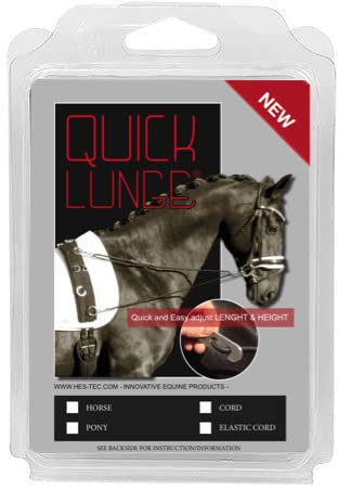 Quick Lunge - Verstellbares Longiersystem - Kordel - Ponys (Gummiband, Pony)