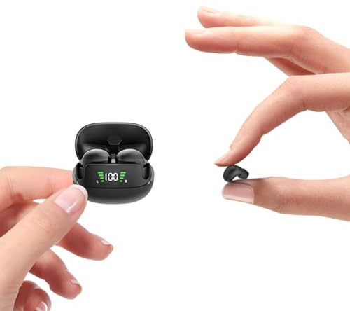 Kleinste Mini unsichtbar Kopfhörer kabellos im Ohr Bluetooth Kopfhörer drahtlose Noise Cancelling Kopfhörer zum Schlafen in Ear Sleep Earbuds Schlafkopfhörer für kleine Ohren Kinder Seitenschläfer