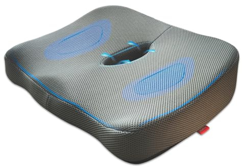 BEOBEU G1 Comfort Sittkuddar i minnesskum för kontorsstolar stöd för svanskota, ergonomiska svanskotan för kontor, mat- och spelstolar, rullstolar, bilstolar (45 x 40 cm)