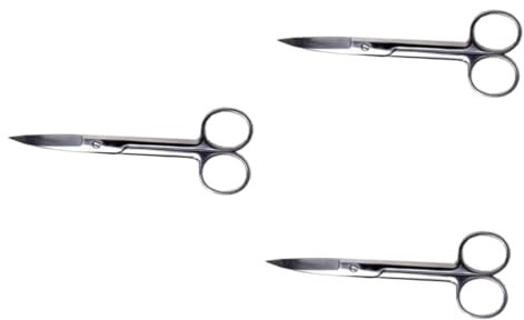 FRCOLOR 3stücke Augenbrauenschneider Gebogene Schere Für Make-up Präzisen Schneiden Von Doppelaugenlid-klebestreifen Tragbar Im Pvc-beutel