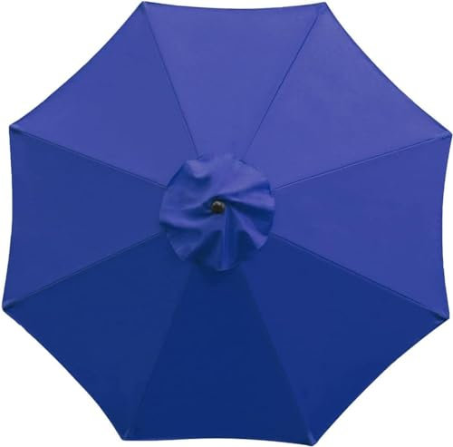 Sonnenschirm Ersatzbezug 3m 6 Streben, UV-Schutz Ampelschirm Bezug, Wasserdicht Schirmbezug Sonnenschirm Ersatzteile für Balkon, Garten, Pool und Strand