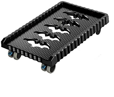 Xumh2024-3 PC stand for Floor PC Tower Stand Cart, Mobile CPU Stand, Floor PC Tower Stand with Rolling Caster Wheels, Desktop PC Case Holder Fits Most Gaming PC Under Desk CPU Stand(Black)