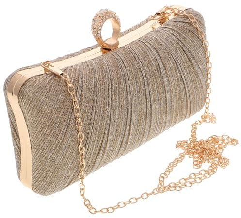 OATIPHO Sera Paillettes Per Matrimonio e Formali Piccola Pochette Plissettata Per Accessorio Versatile Per e Essenziali