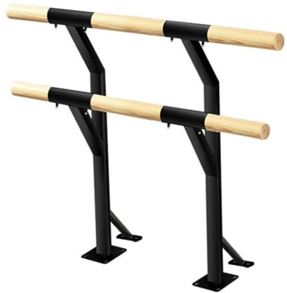 KUANGGE Ballettstange, freistehend, an der Wand montierte Tanzstangenstange für zu Hause, einstellbare Höhe 80–120 cm, Ballettstange für Schule, Studio, Fitnessstudio (schwarz, 150 cm)