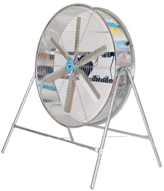 Industrial Floor Fan - Large Adjustable Speed Blowing Fan for Factories and Farms - Heavy-Duty Air Circulation for Effective Cooling