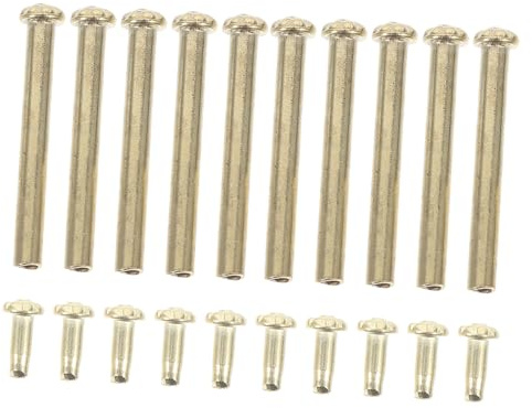 Kit Riparazione Ventagli Pieghevoli, Rivetti D'oro Ferro 3mm con Anello | 10 Set per Bricolage, Accessori per Ventaglio, Perni Sottili per Sostituire gli Assi