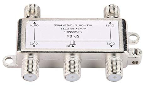 5-2400 MHz 4 voies pour diviseur de câble coaxial numérique antenne satellite 4 canaux T pour intérieur numérique