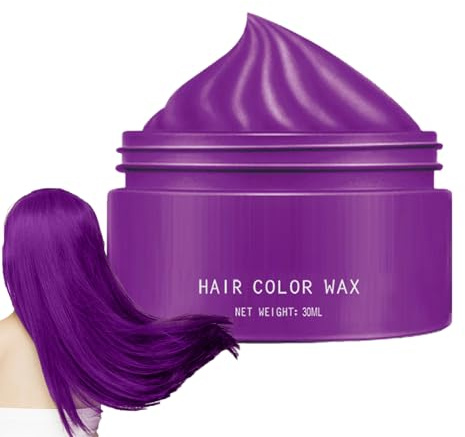 Färgat hårvax – 30 ml tillfälligt färgfärgfärgämne, tvättkropp – färgstyling-kräm, tillfällig stylinglera, omedelbar hårmålningsmallar för kvinnor män tonåringar barn party klubb Co