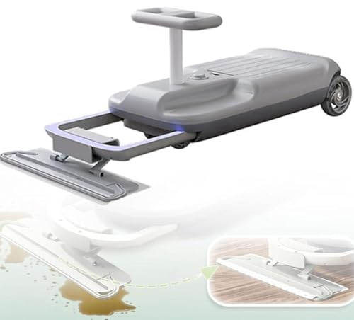Coche eléctrico infantil con función de limpieza, arranque suave, 5 velocidades ajustables, mopa desmontable, batería recargable, apto para interiores y exteriores. Para niños a partir de 3 años.