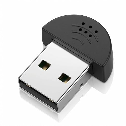 AURUM Mini microfono USB, mini microfono per PC portatile, aggiornamento audio Plug & Play per Home Office & Zoom – Ultra compatto e suono chiaro