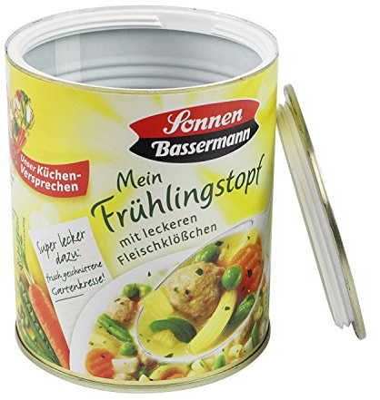 Dosensafe Geldversteck im Design einer Sonnen Bassermann Mein Frühlingstopf Dose, 12,0 x 10,0 cm