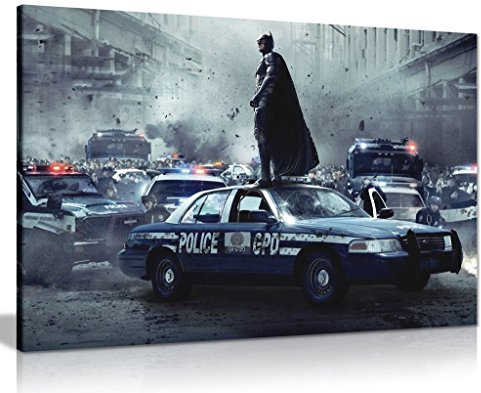 Panther Print Leinwandbild zum Film Batman Dark Knight mit Heath Ledger, Kunstdruck, A0 91x61cm (36x24in)