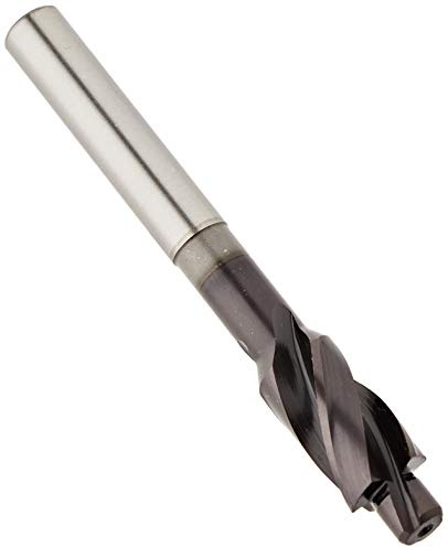 Karnasch 201891060 Senkkopf Hss-Xe + Titan-Tec 180°, DIN 373 mit zylindrischer Achse und fester Führung, Feinschliff für Durchgangsbohrung, 11,0 mm, Schnittdurchmesser 80,0 mm Länge