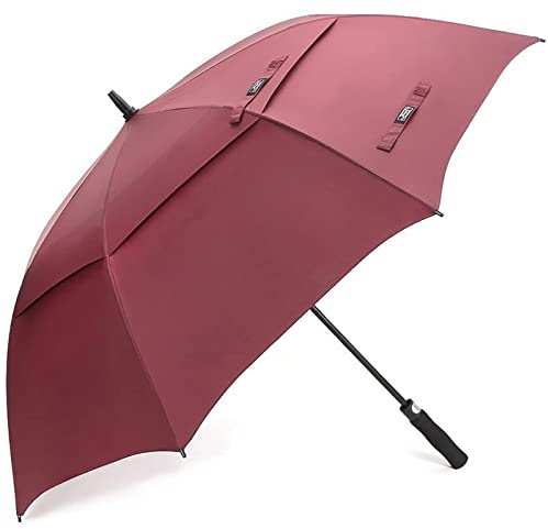 G4Free - Paraguas de golf (54/62/68 pulgadas, apertura automática, doble dosel, resistente al viento, 8 ballenas para hombre y mujer