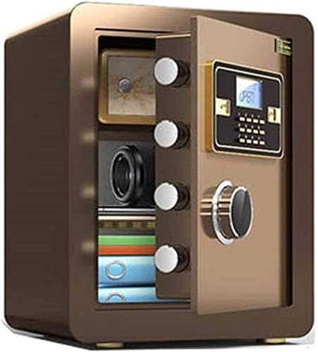 UYSELA Box Ganzstahl-Diebstahlschutz,feuerfest S 45 cm hoch Home S Büro Unsichtbarer Wand-in-Schrank S für Zuhause und Büro (Farbe: