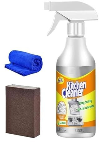 Kitchen Cleaner, All Purpose Kitchen Cleaner,All-Purpose Kitchen Pots and Pan Cleaner, for Range Hood, Oven, Pots, Grill, Sink (1Pcs) (1Pcs)