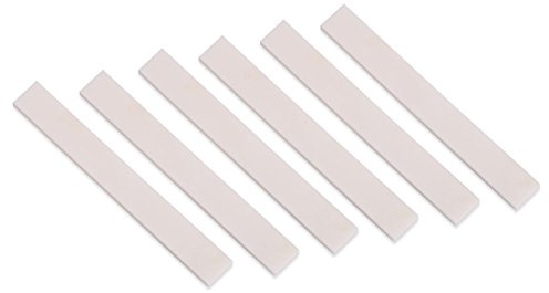 6Pcs Guitar Bridge Saddle,Durable Cattle Bone Guitar Bridge Saddle Replacement for Acoustic Classical Guitar Mandolin Banjo Ukulele