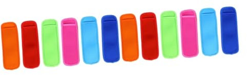 DECHOUS 12stücke Teiliges Neopren Eis Stick Halter Bunte Eiscreme Halter Für Schützt Hände Vor Kälte Für Sommer Leicht Und Tragbar
