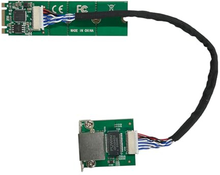 youyeetoo M.2 zu Gigabit Wired NIC, Intel i226 2.5G Ethernet Server NIC, Kompatibel mit M.2 B+M Schlüssel, M.2 A+E Schlüssel, für youyeetoo X1 (i225 aktualisierte Version) (M.2 B+M Key,20cm)