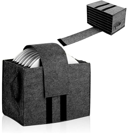 Molijysp Supporto piatto per camper in feltro da campeggio, per 8 piatti, accessori da campeggio per camper, roulotte, campervan, barche e cucina